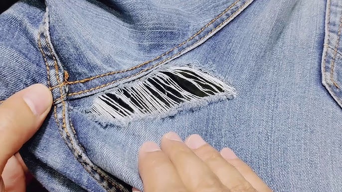 A easy way and almost invisible to permanently repair your favorite jeans :  r/frugalmalefashion