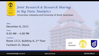 [08122015] Joint Research & Research Sharing in Big Data Analytics