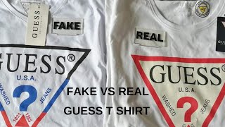 เสื้อยืด Fake vs Real Guess