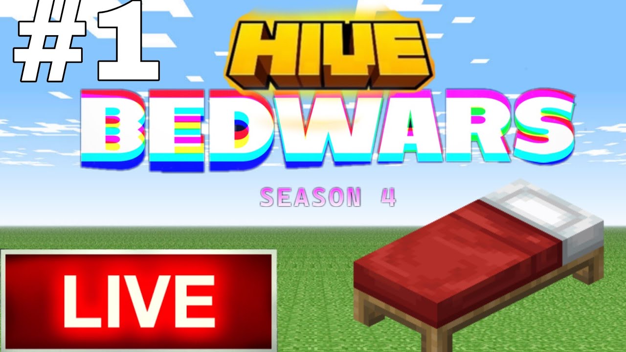 HIVE BEDWARS LIVE 🔴 | Noob to Pro Journey | #1 Match | Season