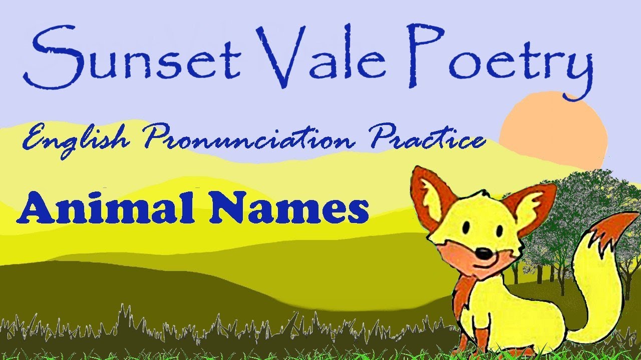 Learn English for kids - "Animal Names". Pronunciation practice for children. Learn UK animal names