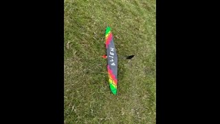 Alien Glider in 20MPH wind with 89 grams ballast