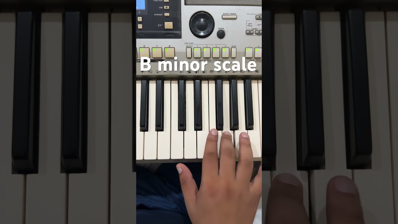 B minor scale 
