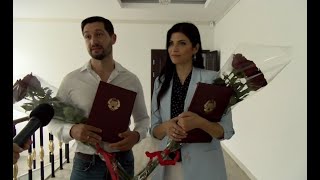 Gagauz türkücüleri Mihail hem Valentina Yasıbaş «Gagauziyanın şannı yaşayanı» adınnan ödüllendilär