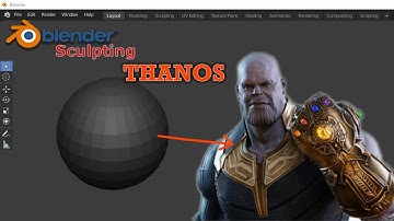 Blender Sculpting Thanos