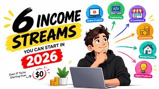6 Income Streams You Can Start in 2026 (Even If You’re Starting From $0)