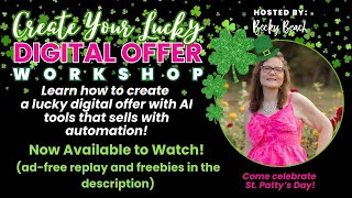 Create Your Lucky Digital Offer Workshop and Automate Your Sales with AI Tools | Business Workshop