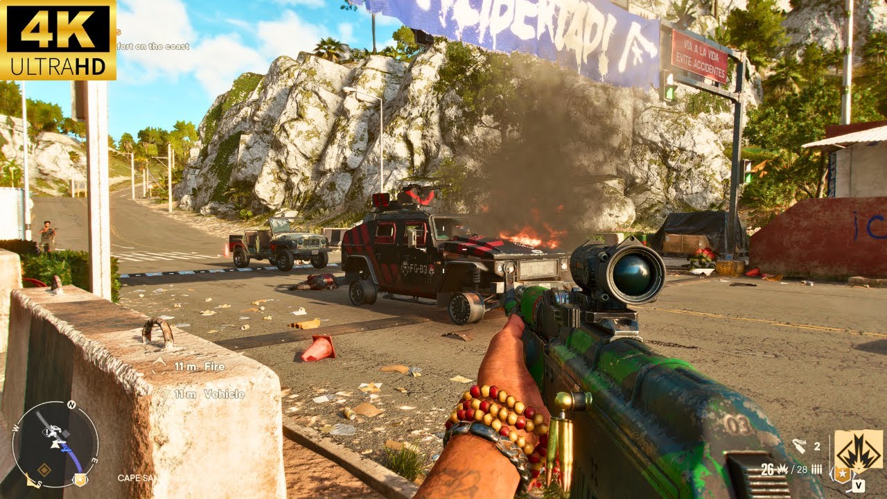 Far Cry 6 - Attacking Enemies Military (High Security) Base [ 4K 60Fps ...