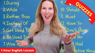 1 HOUR ENGLISH LESSON - ADVANCED ENGLISH VOCABULARY (Confusing English Words and Confusing Grammar)