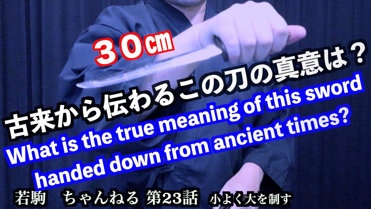 殺陣講座23話【短刀Tantou・懐剣Kaiken】徹底解説！女性の方も必見です。