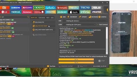 Oppo A53 2020 (CPH2127) Pattern And Password Unlock By Unlocktool #VirusRj
