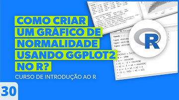 Como Criar um Gráfico de Normalidade Usando ggplot2 no R? - AULA 30 - Curso de Introdução ao R