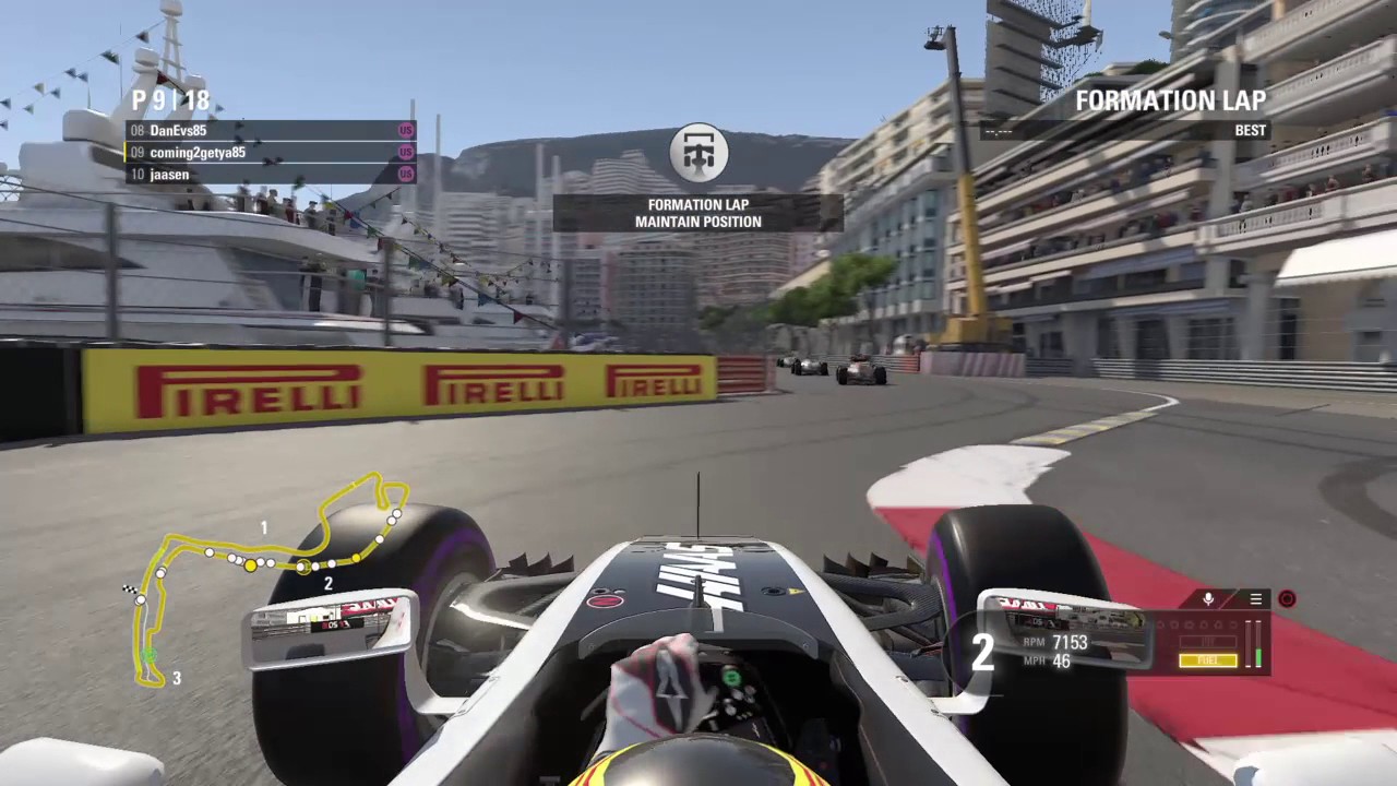 F1™ 2016 WC R6 Formation lap Monaco