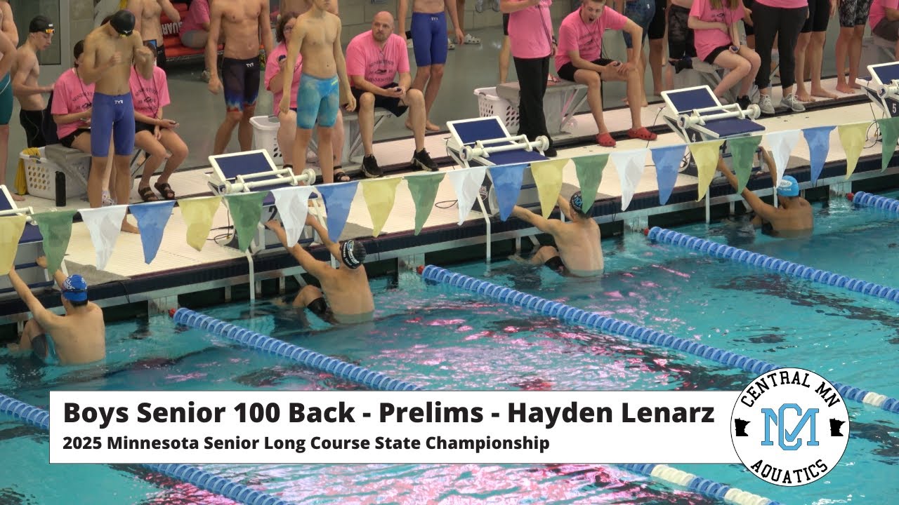 Boys Senior 100 Back - Prelims - Hayden Lenarz - 2025.08.02