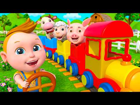 Train Choo Choo Song 🐄 Who is on the Train? | Animals Song | TimoBoy Kids Songs & Nursery Rhymes
