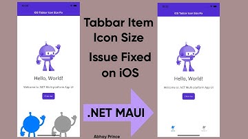 How to Fix Tabbar Icon Size Issue on iOS .NET MAUI (Issue Fixed)