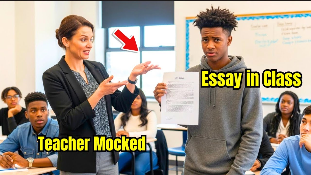 Teacher Mocked Black Boy’s Essay in Class | Then She Read the Author’s Name Aloud
