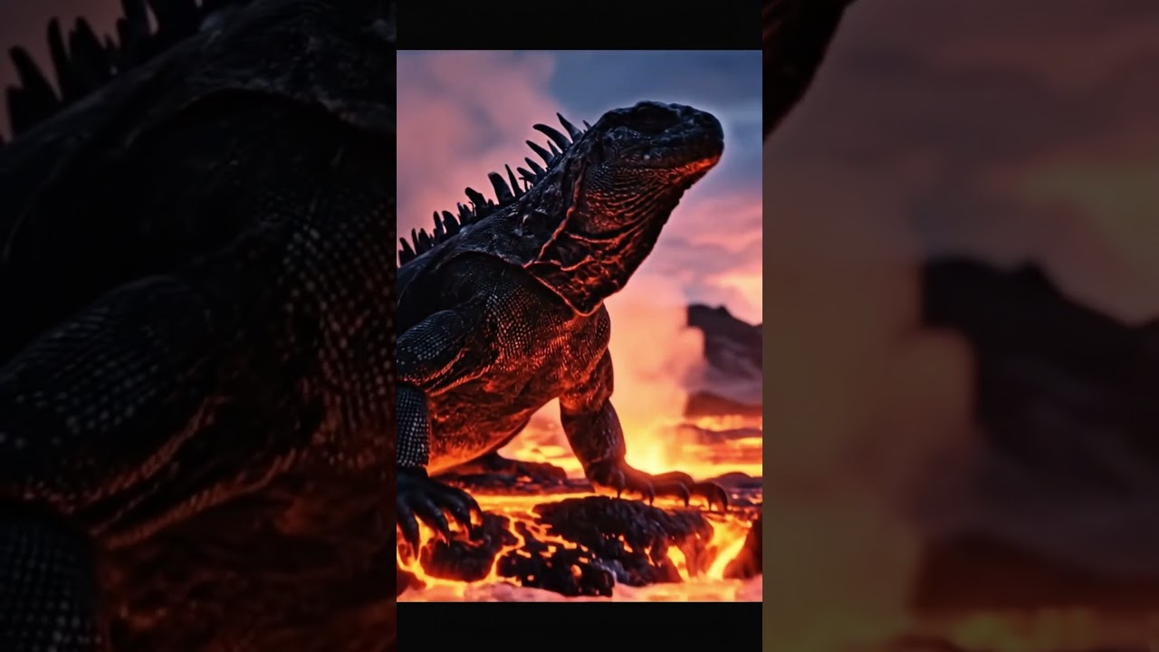 Ash and the Silent Watcher🌋Marine Iguana 