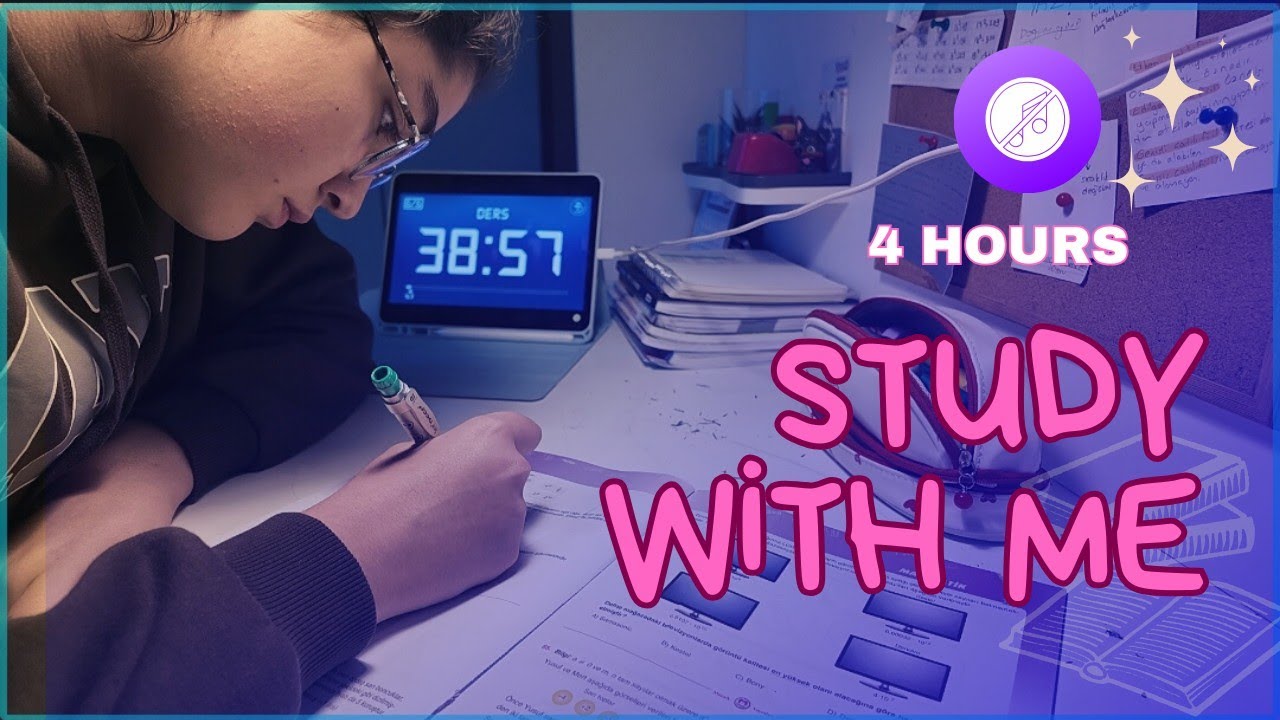📚✍🏼 Study With Me/ Beraber Çalışalım / Müziksiz Sayaçlı