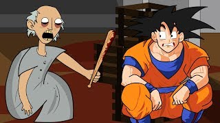 GRANNY THE HORROR GAME ANIMATION #11 : GOKU Vs Scary Granny