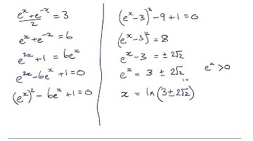 MEI Core Pure: Hyperbolic functions 1-2