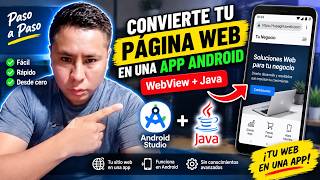 🔥 Convierte tu Página Web en una App Android | WebView + Java paso a paso