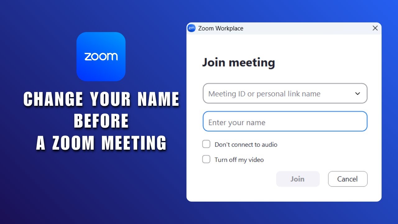 Как изменить свое имя перед конференцией Zoom 2026