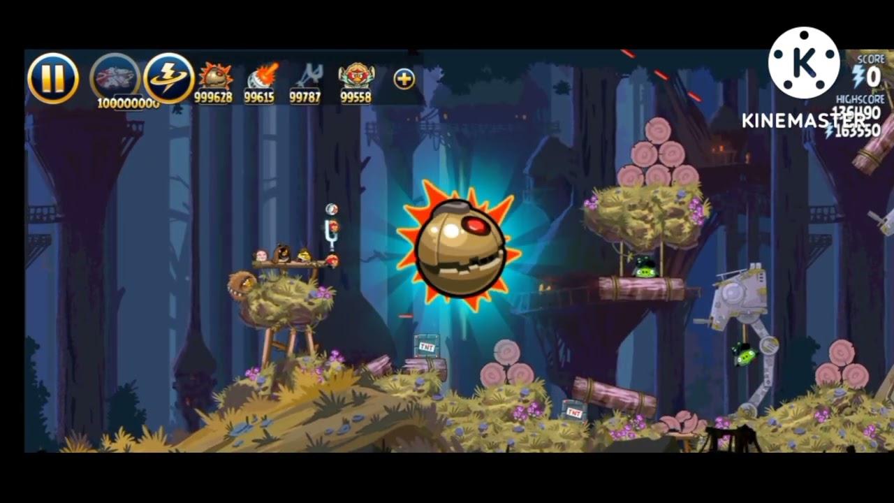 Angry Birds Star Wars - All Bosses (Boss Fight) + Cutscenes (with Powerups & Level 3 Birds)