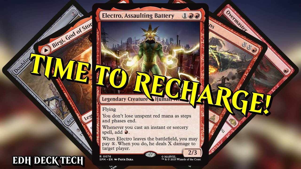 Electro, Assaulting Battery Commander Deck | MTG EDH Deck Tech (SPM/Spider-Man) | TIME TO RECHARGE!