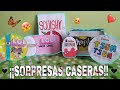 ¡¡ABRIENDO MUCHOS JUGUETES CASEROS!! | L.O.L. SURPRISE, HUEVOS KINDER Y HATCHIMALS, TSUM TSUM, Y MAS