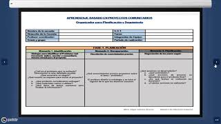 PLANIFICACIÓN Y SEGUIMIENTO DE ABP COMUNITARIO