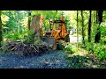 Case 580 Backhoe vs. a Maple Tree:  Is this even fair?