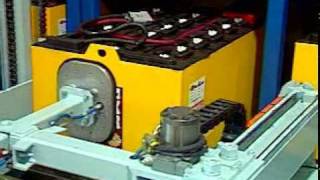 Forklift Battery Handling System, Battery Extraction