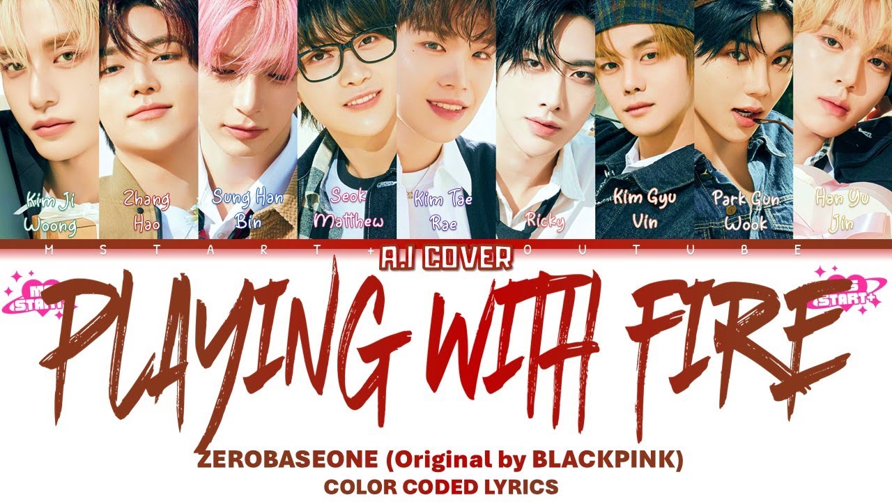 ZEROBASEONE (제로베이스원) - PLAYING WITH FIRE (불장난) by BLACKPINK  [ZB1 AI COVER] REQUESTED KOFI