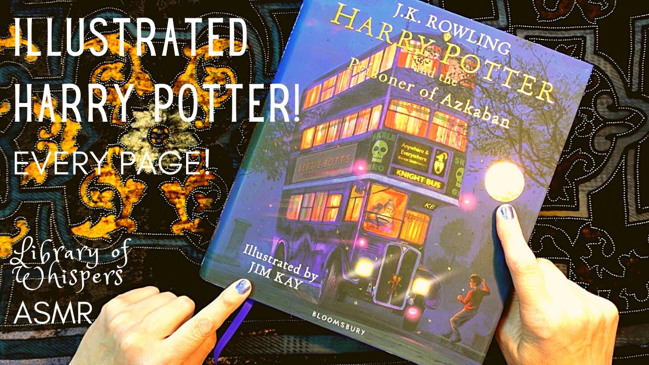 ASMR | 3rd Harry Potter Book! - Beautifully Illustrated! Every Page Show & Tell - Whispered