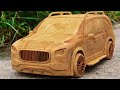 Wood Carving - How to Make Mercedes Maybach GLS 600 Car From Wood ( Satisfying Videos )| Wooden Car