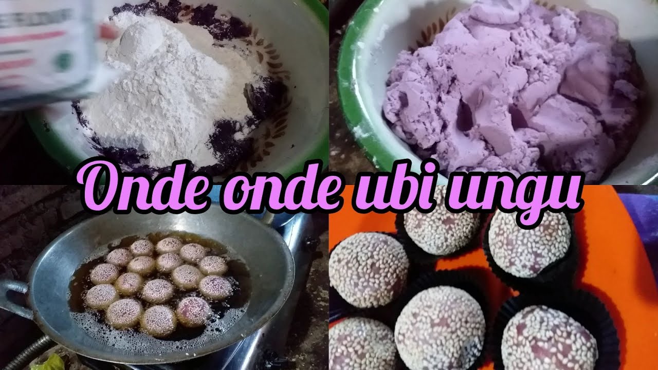 Cara membuat onde onde ubi ungu anti meletus