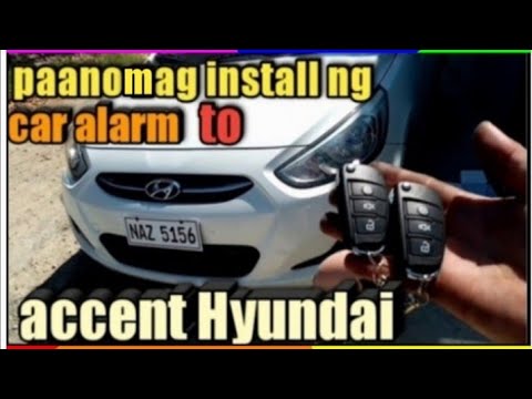 HOW TO INSTALL CAR ALARM TO ACCENT HYUNDAI + tagalog tutorial