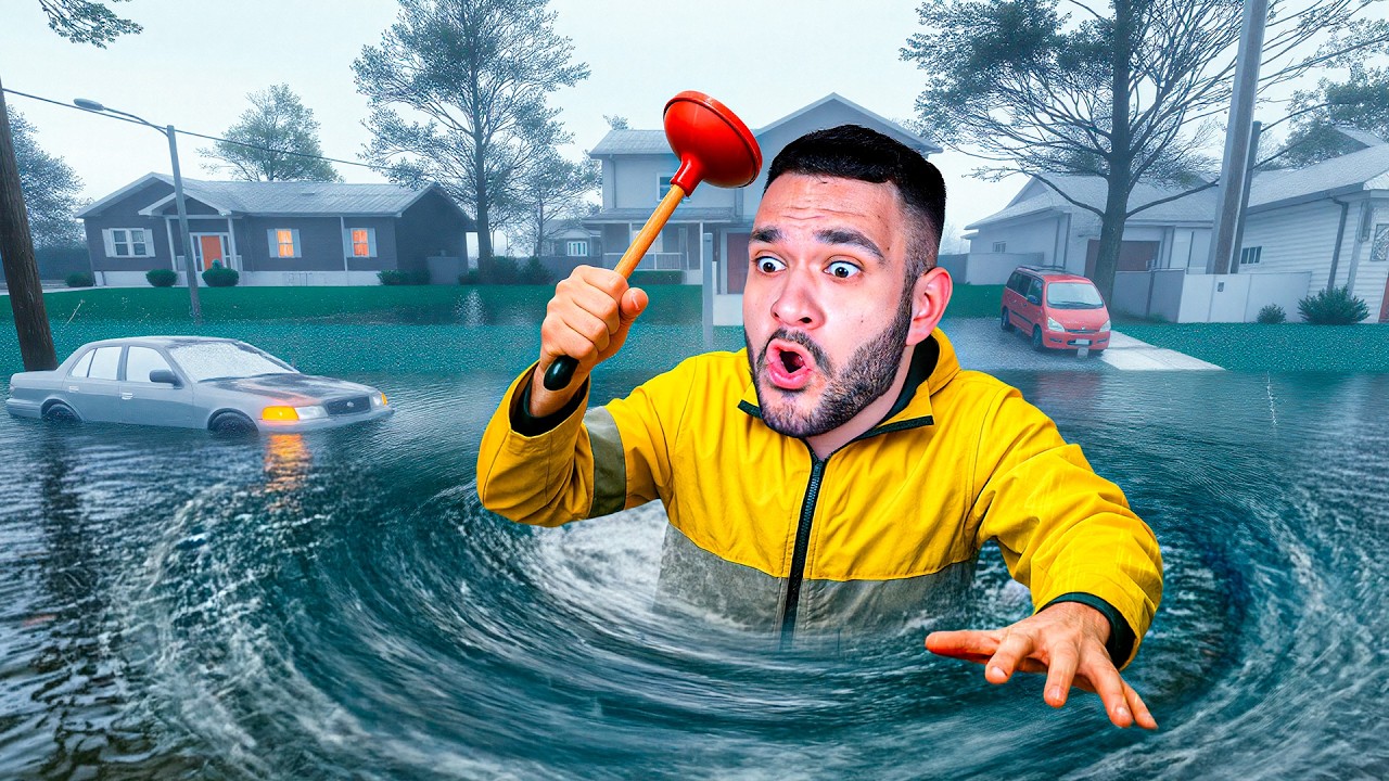 SALVEI a CIDADE de uma INUNDAÇÃO no DrainSim