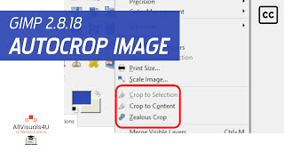 TUTORIALS - GIMP - General #26 - How to autocrop an image