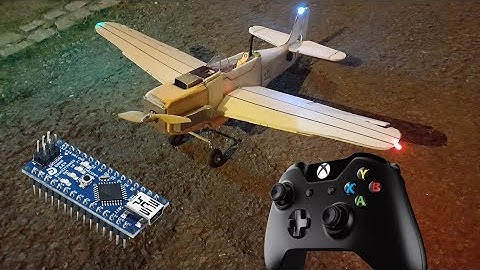 DIY arduino RC plane control setup