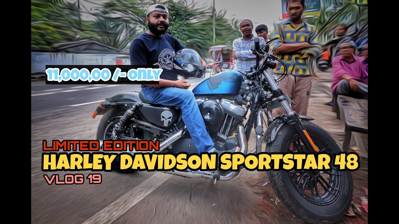 Riding 1200cc Harley Davidson Sportstar 48 Limited Edition Guwahati