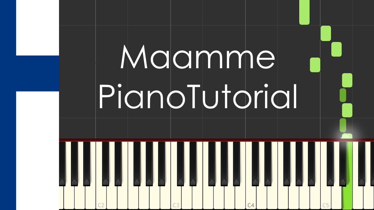 Maamme (Finland national anthem) - Piano Tutorial