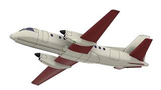 Modeling of the SAAB340 aircraft model. #saab340 # airplanemodel #airplane