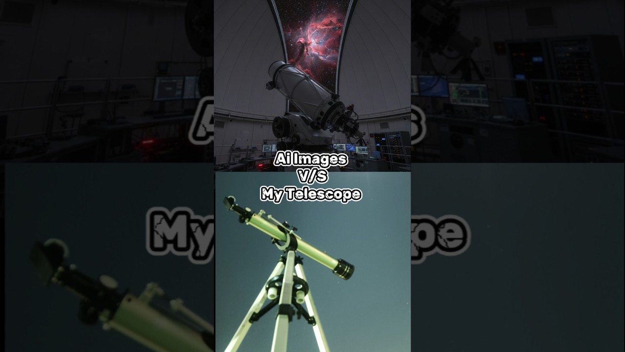 Al Images vs My Telescope Saturn, Moon & a nebula