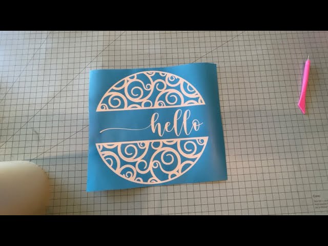 DIY Doormat With Oramask Stencil Vinyl - Kayla Makes