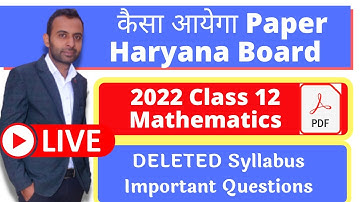 HBSE Paper Pattern Mathematics | Question Paper Design 2021-22 | Haryana Board Exam News 2021-22