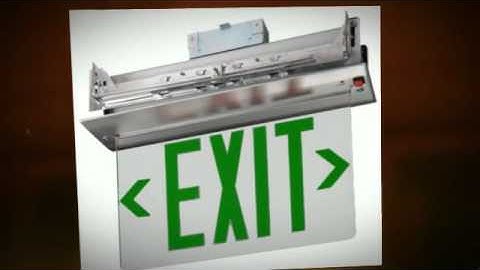 edge lit exit sign
