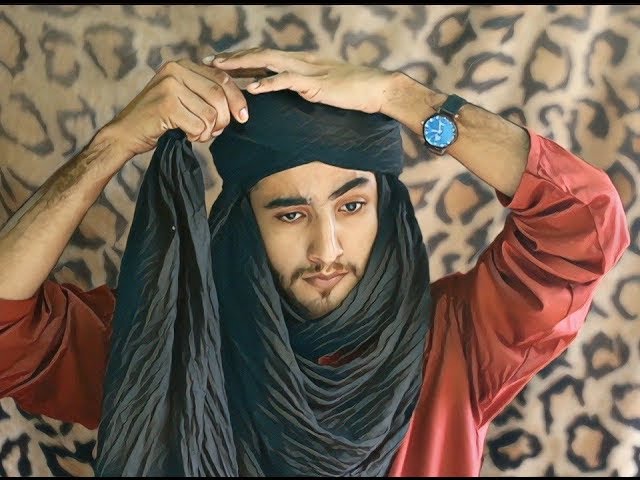 How To Tie Arab Scarf For Men  Arab Head Scarf Tutorial Male