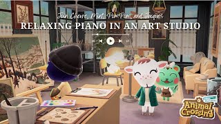PAINT WITH CHEVRE & FRIENDS WITH PIANO TUNES  [ 3+ HOURS OF MUSIC ] | Animal Crossing New Horizons